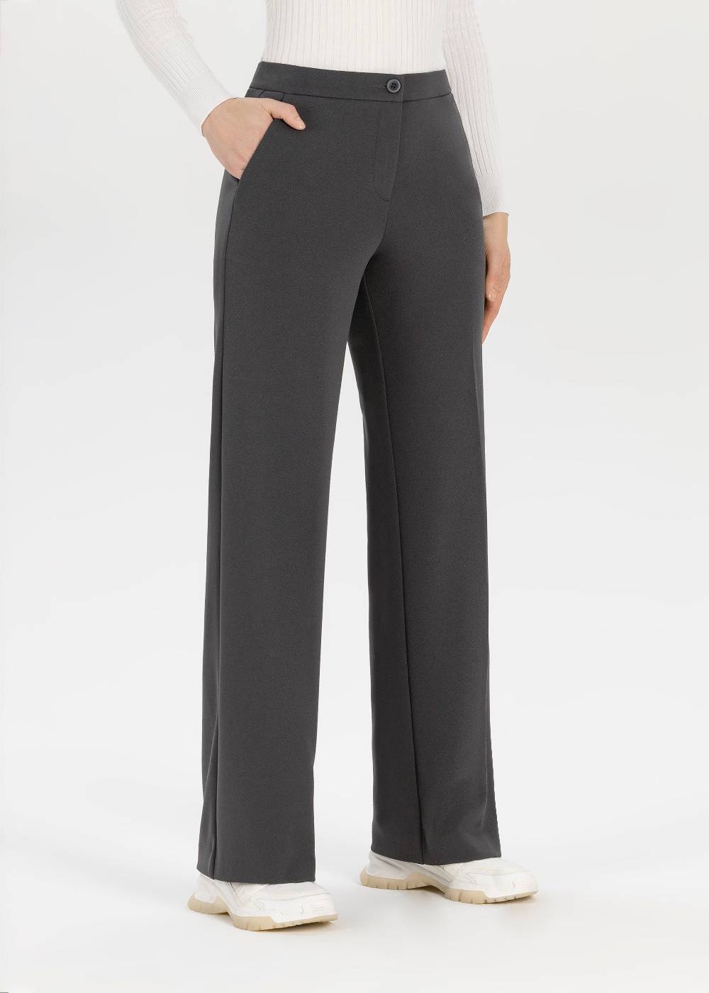 Stehmann Hose Hillda in Scuba Crepe mit weitem Bein Angebote