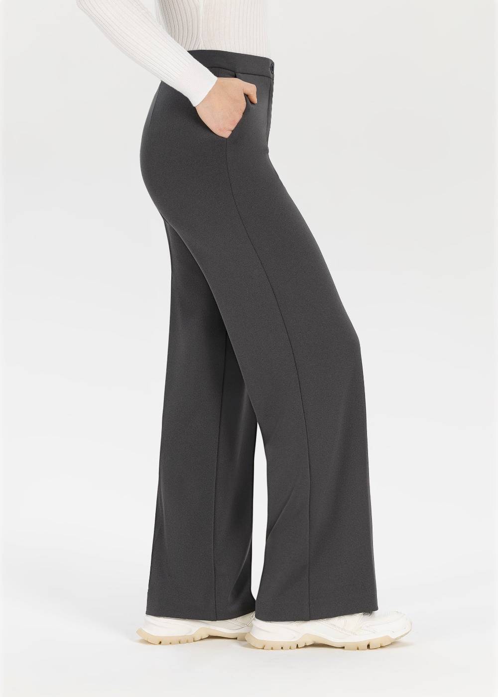 Stehmann Hose Hillda in Scuba Crepe mit weitem Bein Angebote