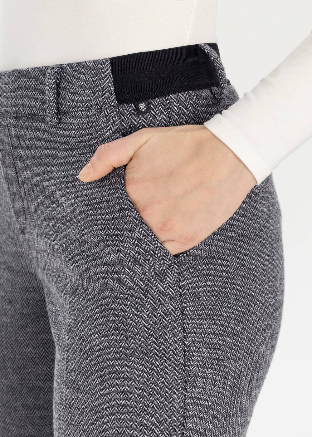 Stehmann 7/8-Hose Fluor in Herringbone Jersey im Angebot