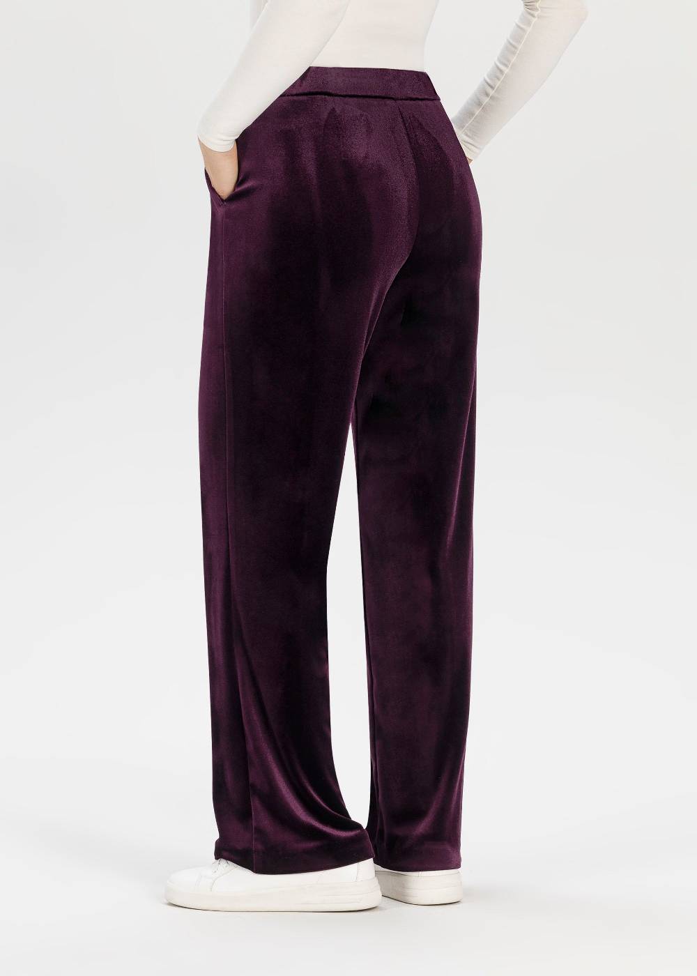 Stehmann Relaxed Hose Flanna in Shiny Velvet Fabrikverkauf