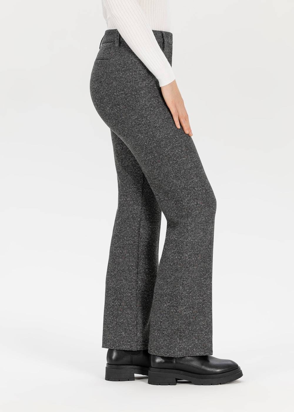 Stehmann Tweed Jerseyhose Editta mit geradem Bein Angebote