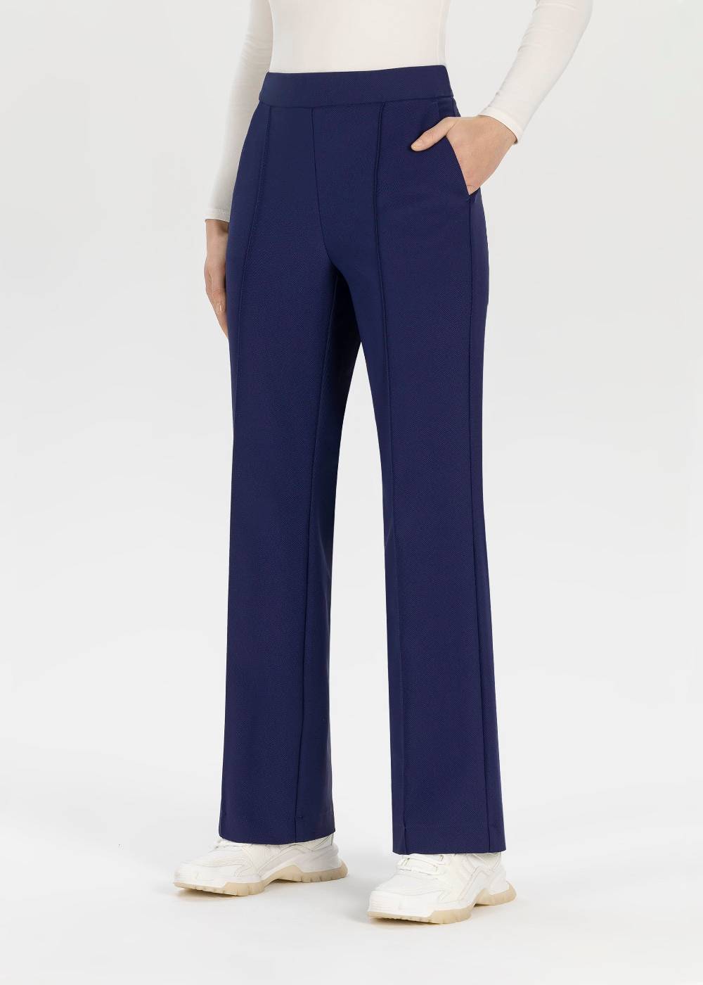 Stehmann Weite Hose Hellena in weichem Rib Jersey