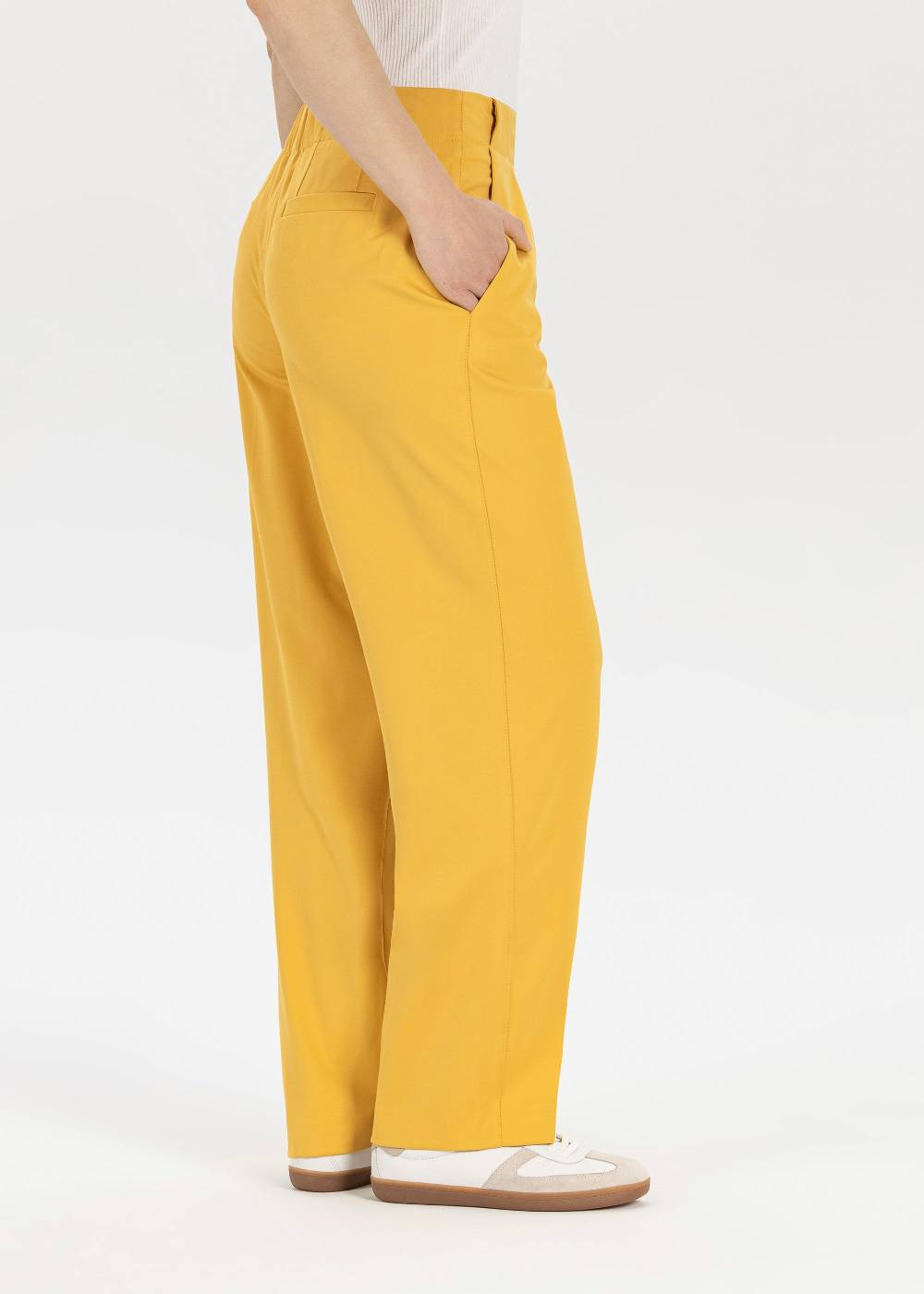 Stehmann Weite Bi-Stretch Hose Juls mit Bundfalten Auslauf