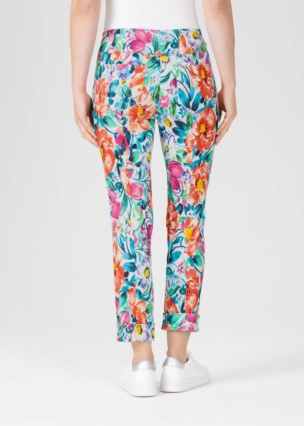 Stehmann 6/8-Hose Igor mit Flower Print Outlet