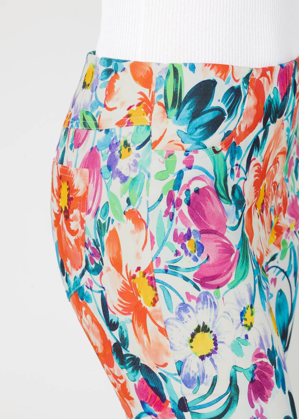 Stehmann 6/8-Hose Igor mit Flower Print Outlet
