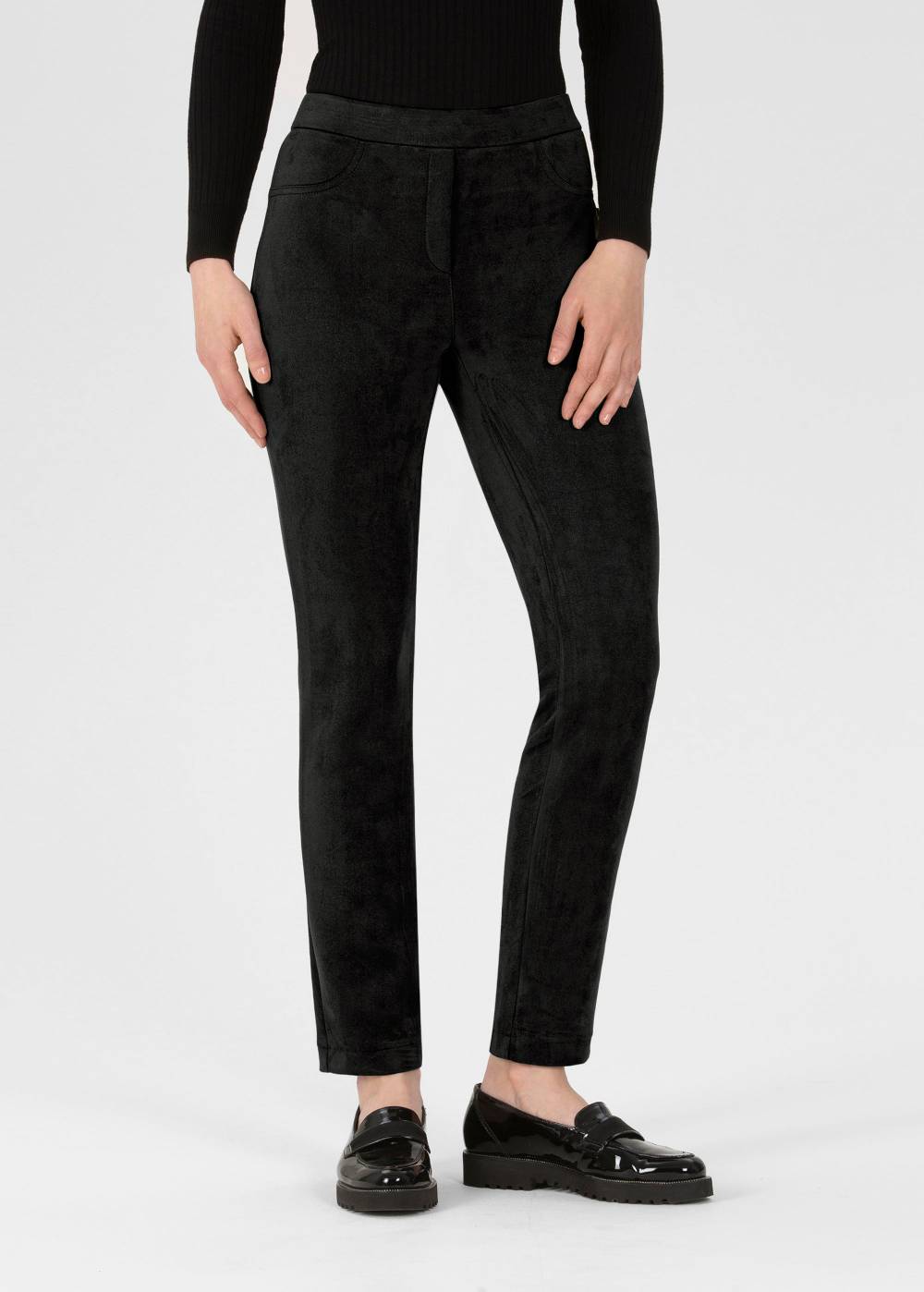 Stehmann Stretchhose Loli in Wildlederoptik