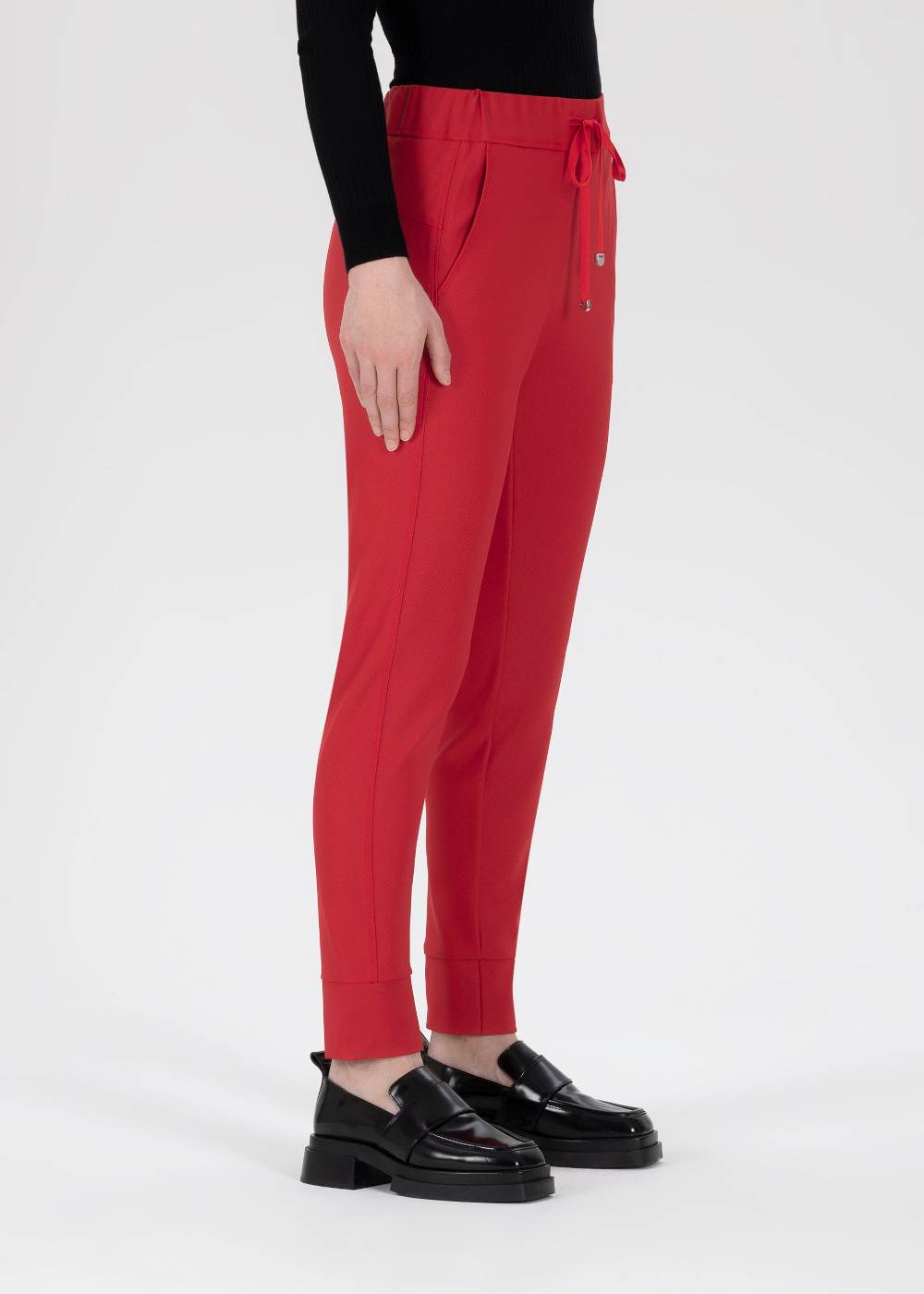 Stehmann Jogpants Roxana in weichem Diagonal Rib Jersey Outlet