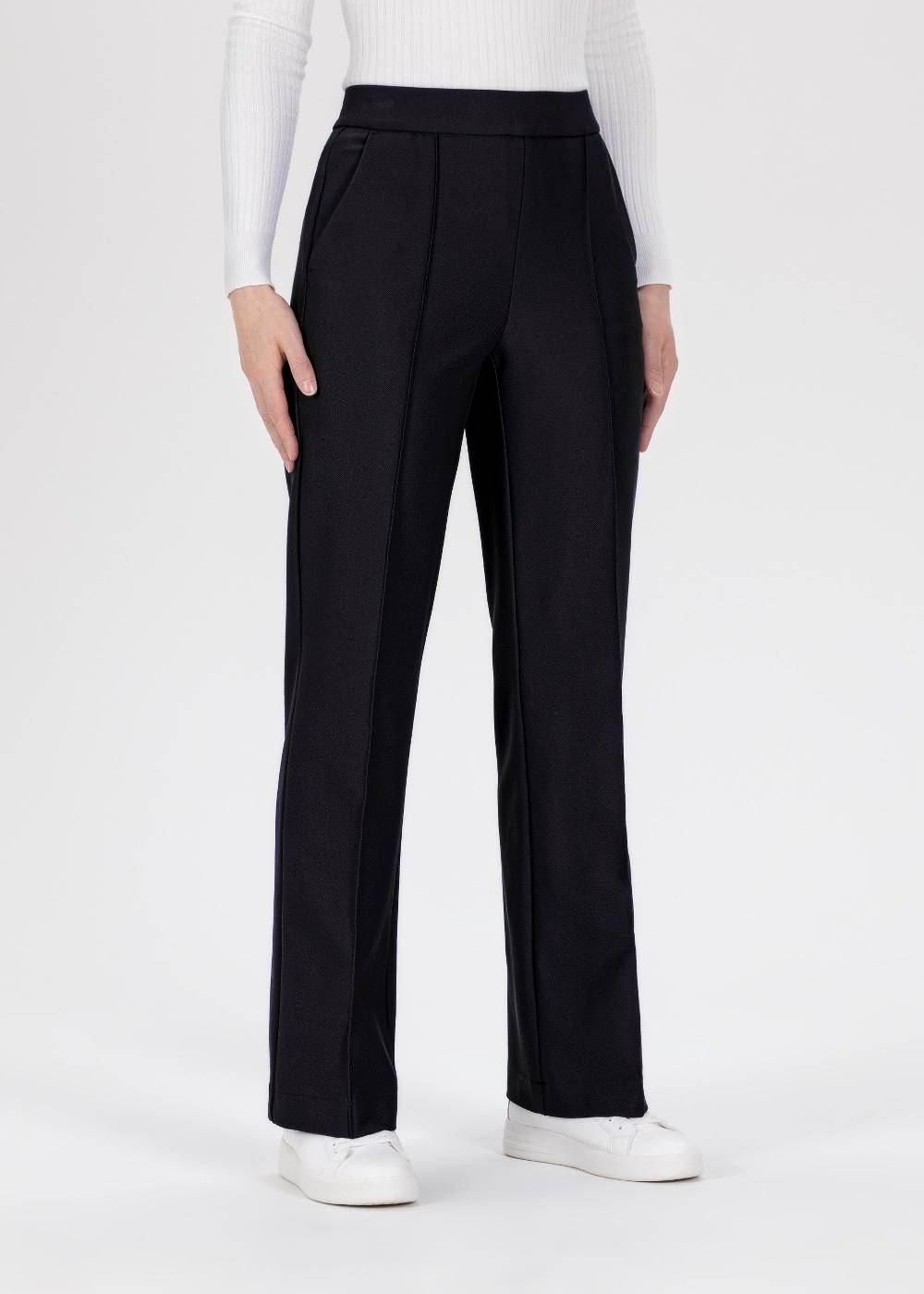 Stehmann Weite Hose Hellena in weichem Rib Jersey