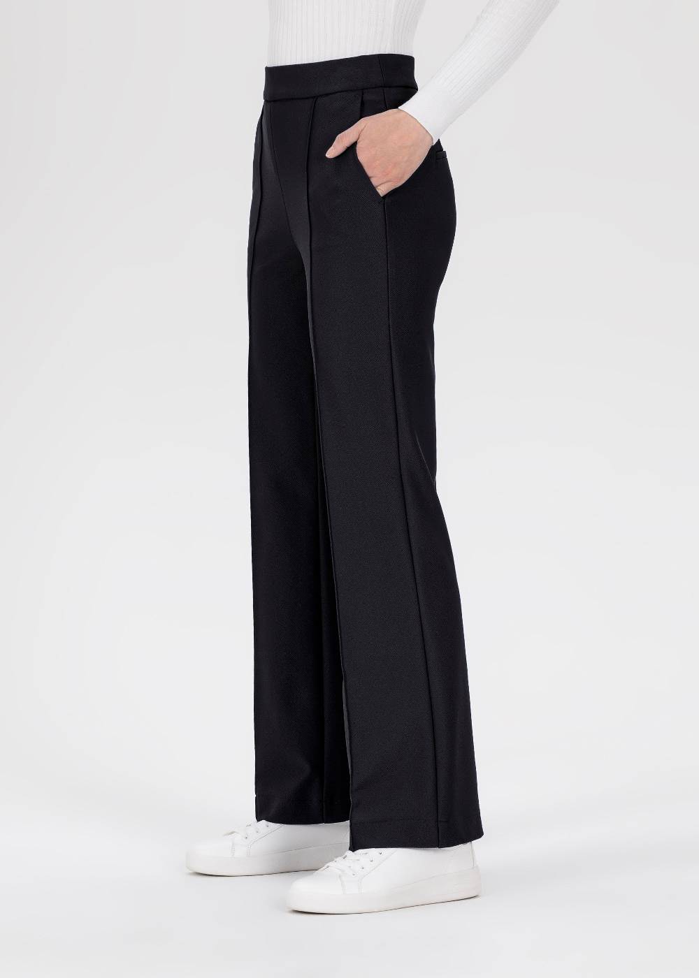 Stehmann Weite Hose Hellena in weichem Rib Jersey Günstiger Verkauf