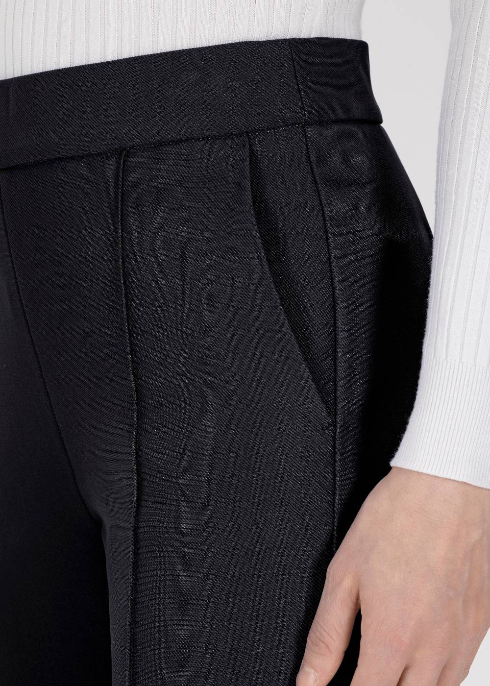 Stehmann Weite Hose Hellena in weichem Rib Jersey Günstiger Verkauf