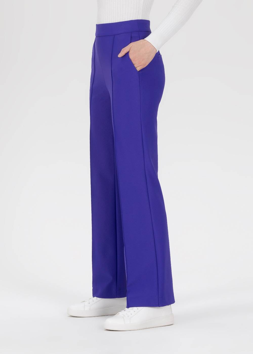 Stehmann Weite Hose Hellena in weichem Rib Jersey Fabrikverkauf