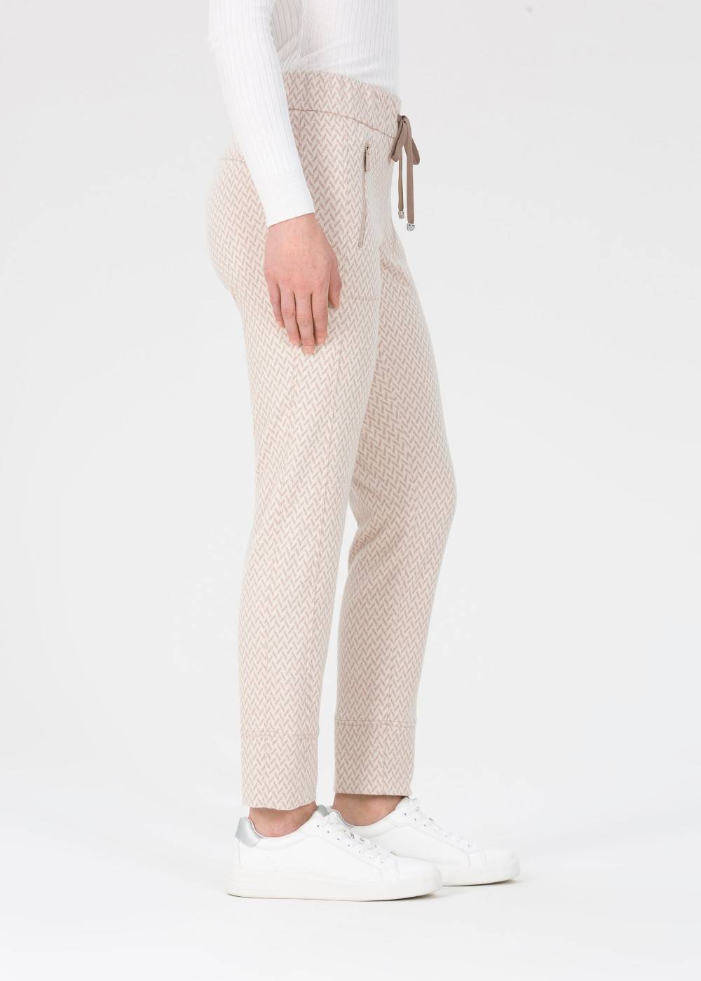 Stehmann Jogpants Roxana in Jersey mit Hahnentritt Angebote