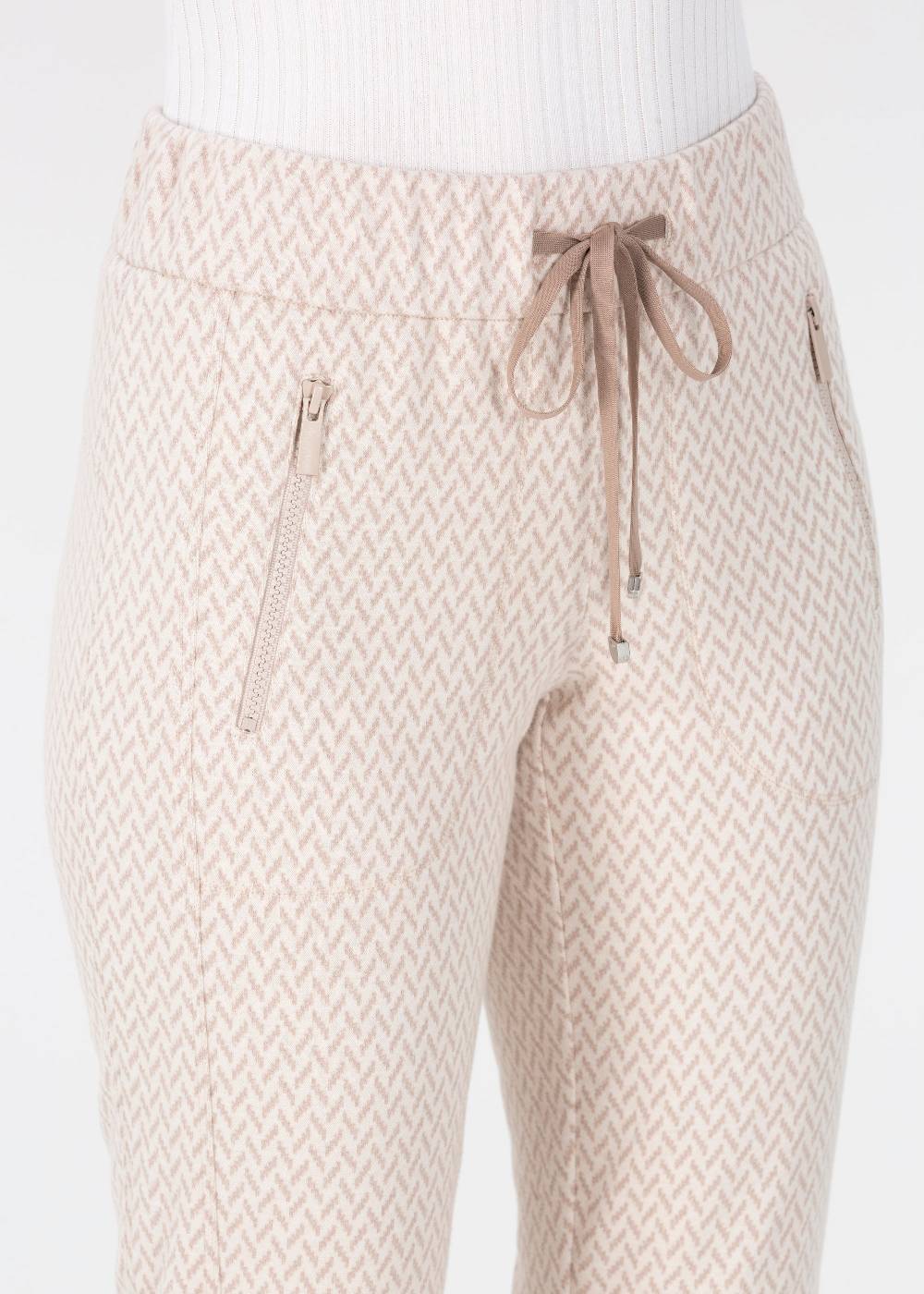 Stehmann Jogpants Roxana in Jersey mit Hahnentritt Angebote