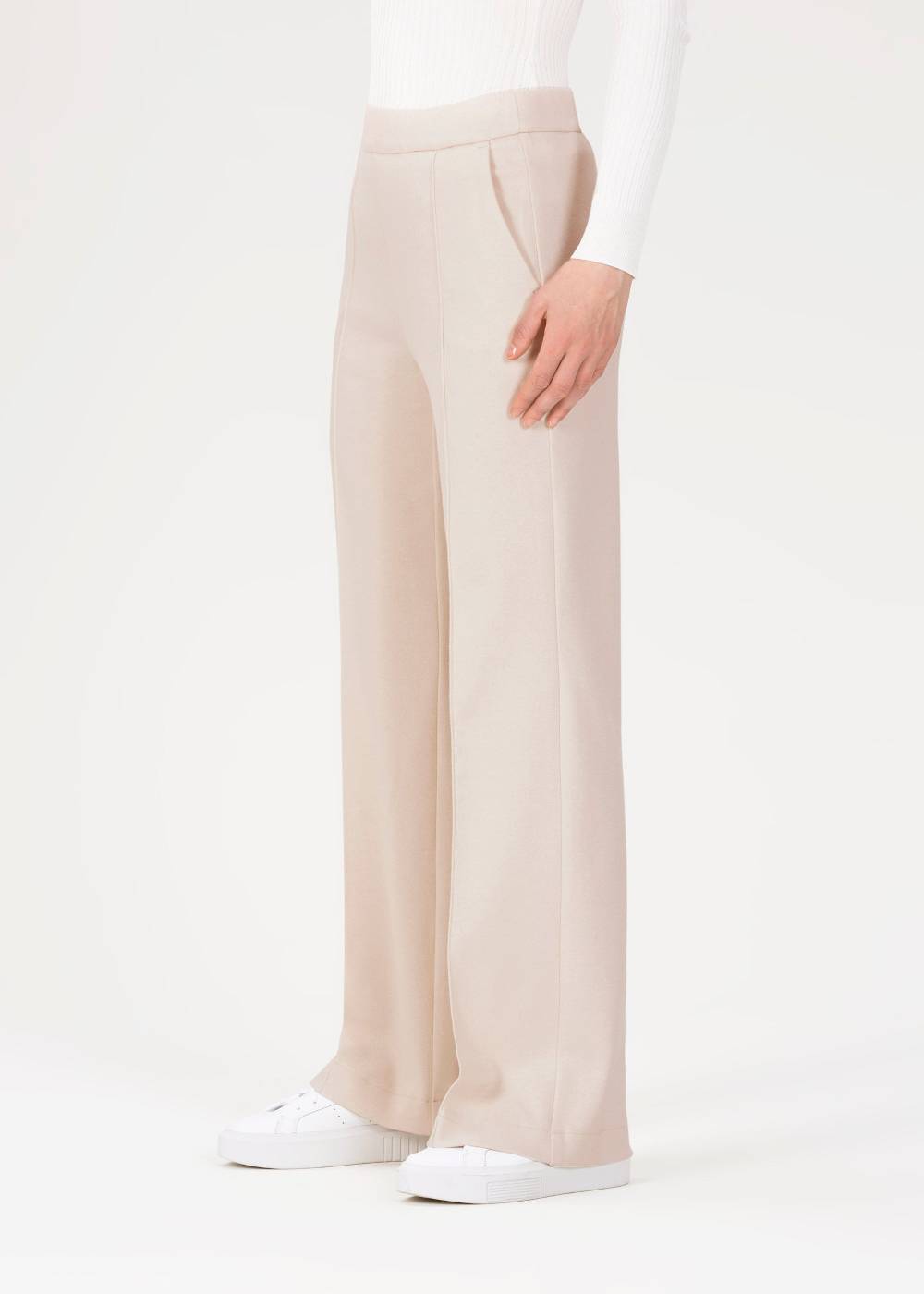 Stehmann Weite Hose Hellena in Cozy Jersey im Angebot