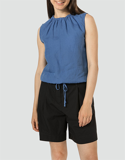 Marc O'Polo Leinenshirt mit elastischem Halsausschnitt