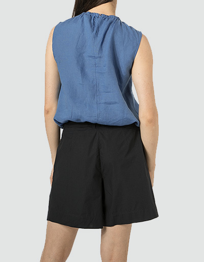Marc O'Polo Leinenshirt mit elastischem Halsausschnitt Blitzverkäufe