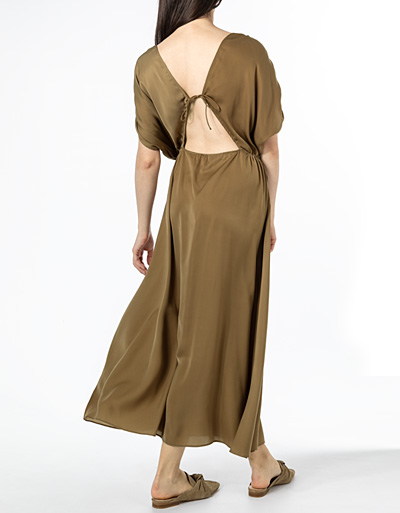 SECOND FEMALE Kleid mit offenem Rücken und Cut-Out Blitzverkäufe