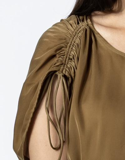 SECOND FEMALE Kleid mit offenem Rücken und Cut-Out Blitzverkäufe
