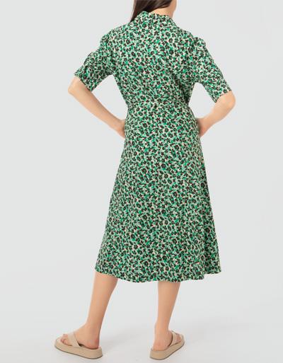 Marc O'Polo Hemdblusenkleid mit abstrakten Print Schlussverkauf