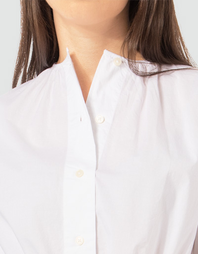 Marc O'Polo Bluse mit Tunnelzug am Saum Fabrikverkauf
