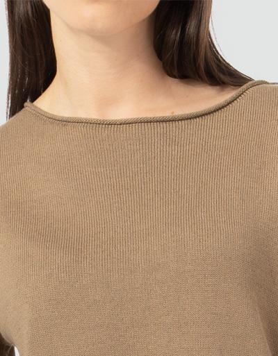 Marc O'Polo Kurzarmpullover mit rollierten Halsausschnitt Online