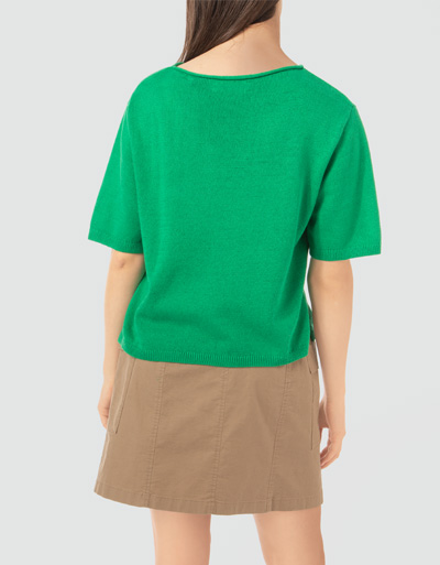 Marc O'Polo Kurzarmpullover mit rollierten Halsausschnitt Outlet