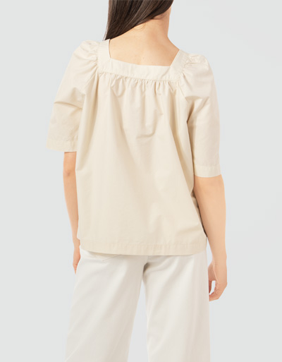 Marc O'Polo Bohemian-Bluse mit eckigem Ausschnitt Blitzverkäufe