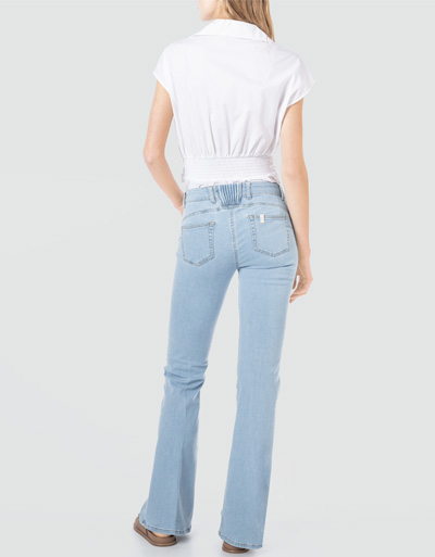 LIU JO Boot-Cut Jeans mit Elastikeinsatz am Bund Angebote