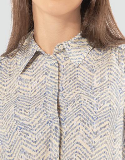 SECOND FEMALE Bluse mit modernem Print Günstiger Verkauf