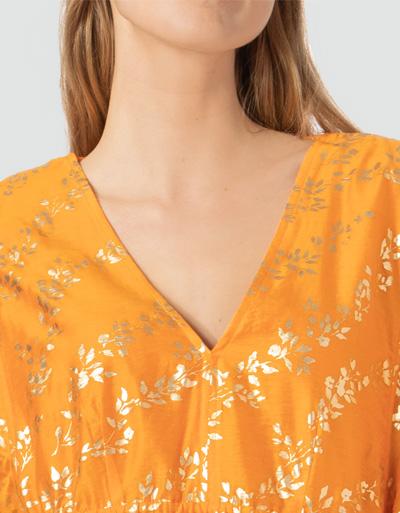 SECOND FEMALE Kleid mit V-Ausschnitt Fabrikverkauf