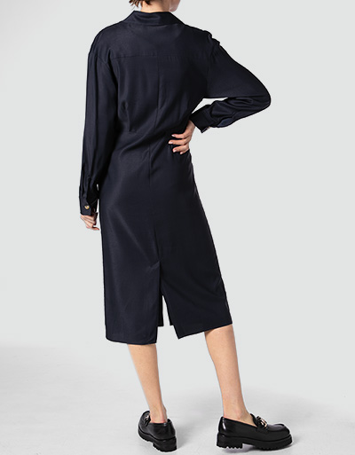 SECOND FEMALE Hemdblusenkleid mit Knotenoptik Auslauf