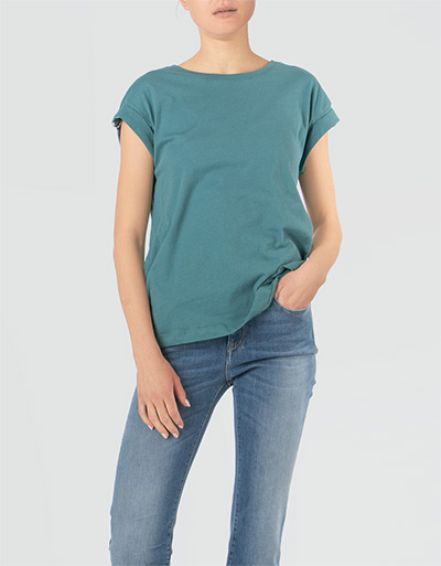 Replay T-Shirt mit Glitzerstein-Kettchen