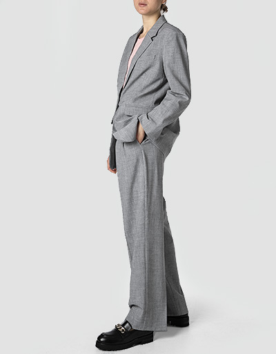 SECOND FEMALE Blazer in melierter Optik Schlussverkauf