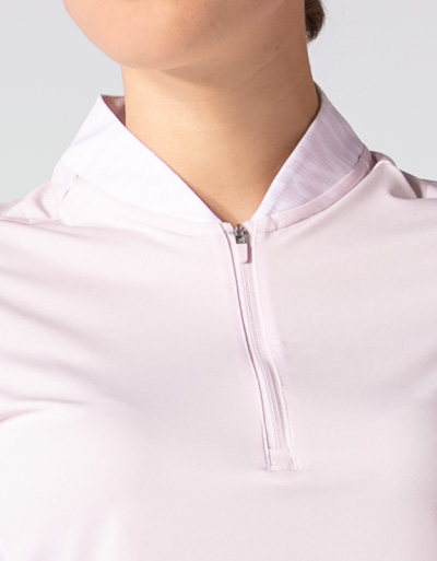 adidas Golf Zip-Polo aus recycelten Materialien Günstiger Verkauf