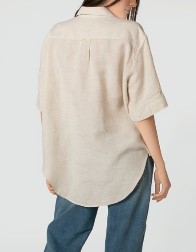 Gant Bluse aus reinem Leinen Schlussverkauf