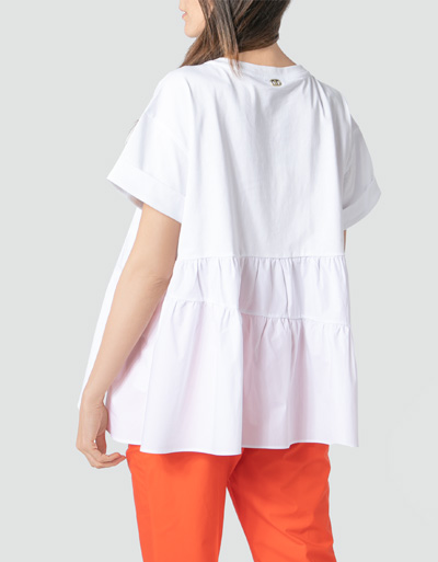 TWIN-SET Blusenshirt im Material Mix Angebote