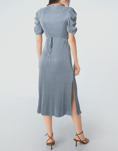 Freebird Plisseekleid im taillierten Schnitt Fabrikverkauf