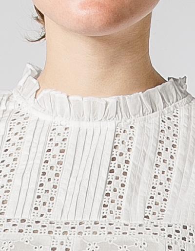 Replay Bluse mit Lochstickerei Kostenloser Versand international
