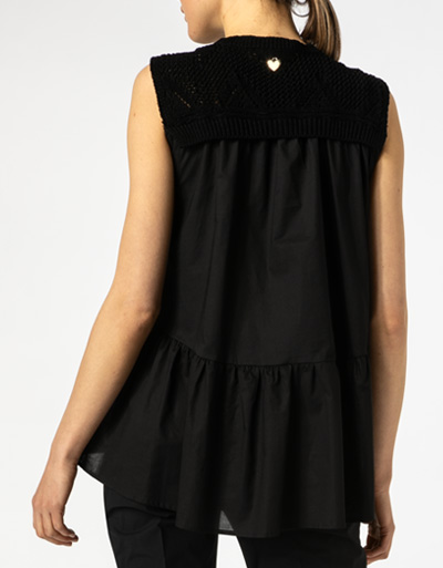 TWIN-SET Shirt im Materialmix Hotsell