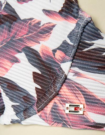 Tommy Hilfiger Balconette Top mit Tropen Print im Angebot