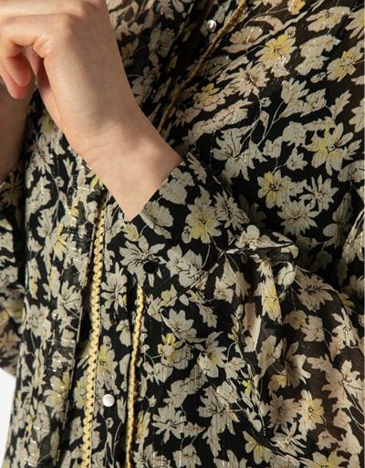 Freebird Kleid mit Allover-Print Schlussverkauf