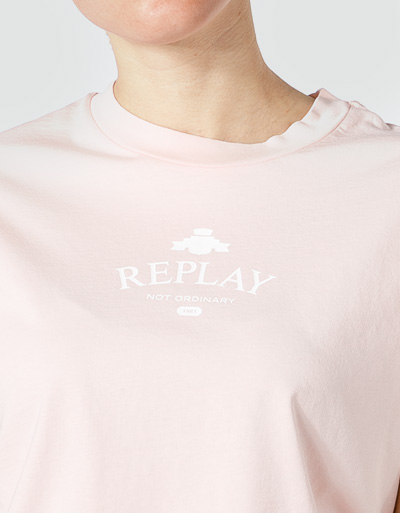 Replay T-Shirt aus Bio Baumwolle Schlussverkauf