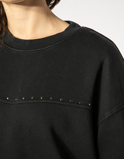 Replay Sweatshirt mit Nietendetails Auslauf