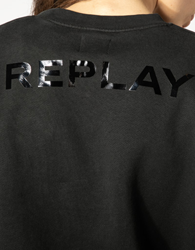 Replay Sweatshirt mit Nietendetails Auslauf