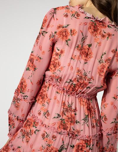 Replay Kleid im floralen Dessin Günstiger Verkauf