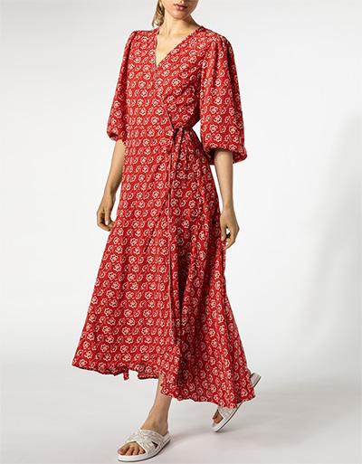 Freebird Wickelkleid mit Allover Print und Glitzergarn