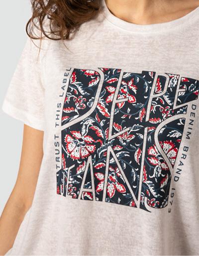 Pepe Jeans T-Shirt mit Logoprint Sonderangebote