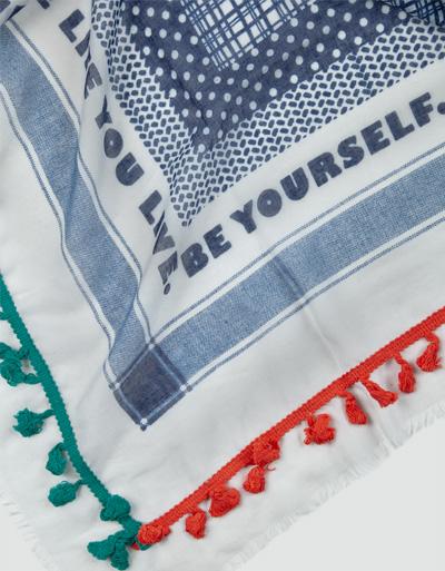 CODELLO Schal mit Statement-Print Rabatt