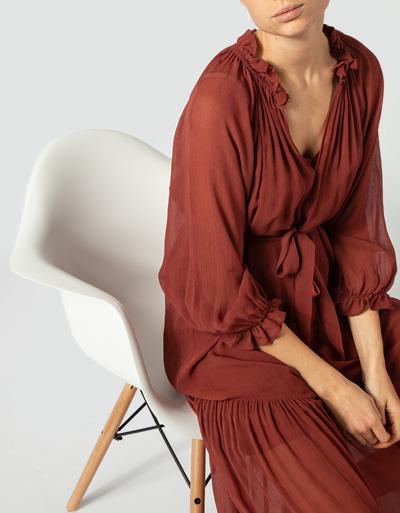 SECOND FEMALE Kleid aus Viskose Sonderangebote