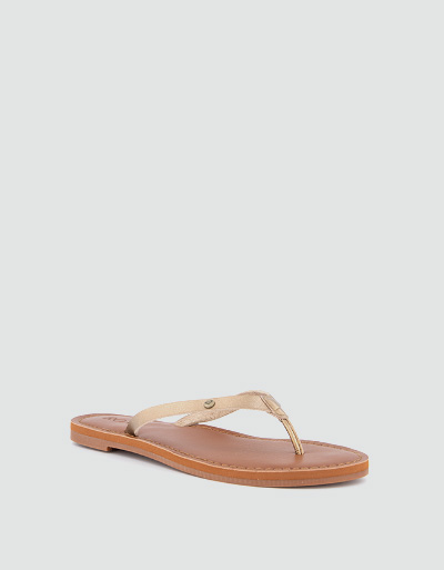 ROXY Zehensandalen in Metallic-Optik Fabrikladen